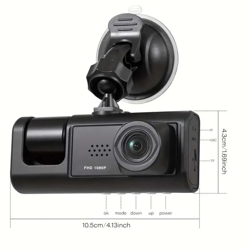 1080p dash cam with front and inside cameras – supplier photo 2