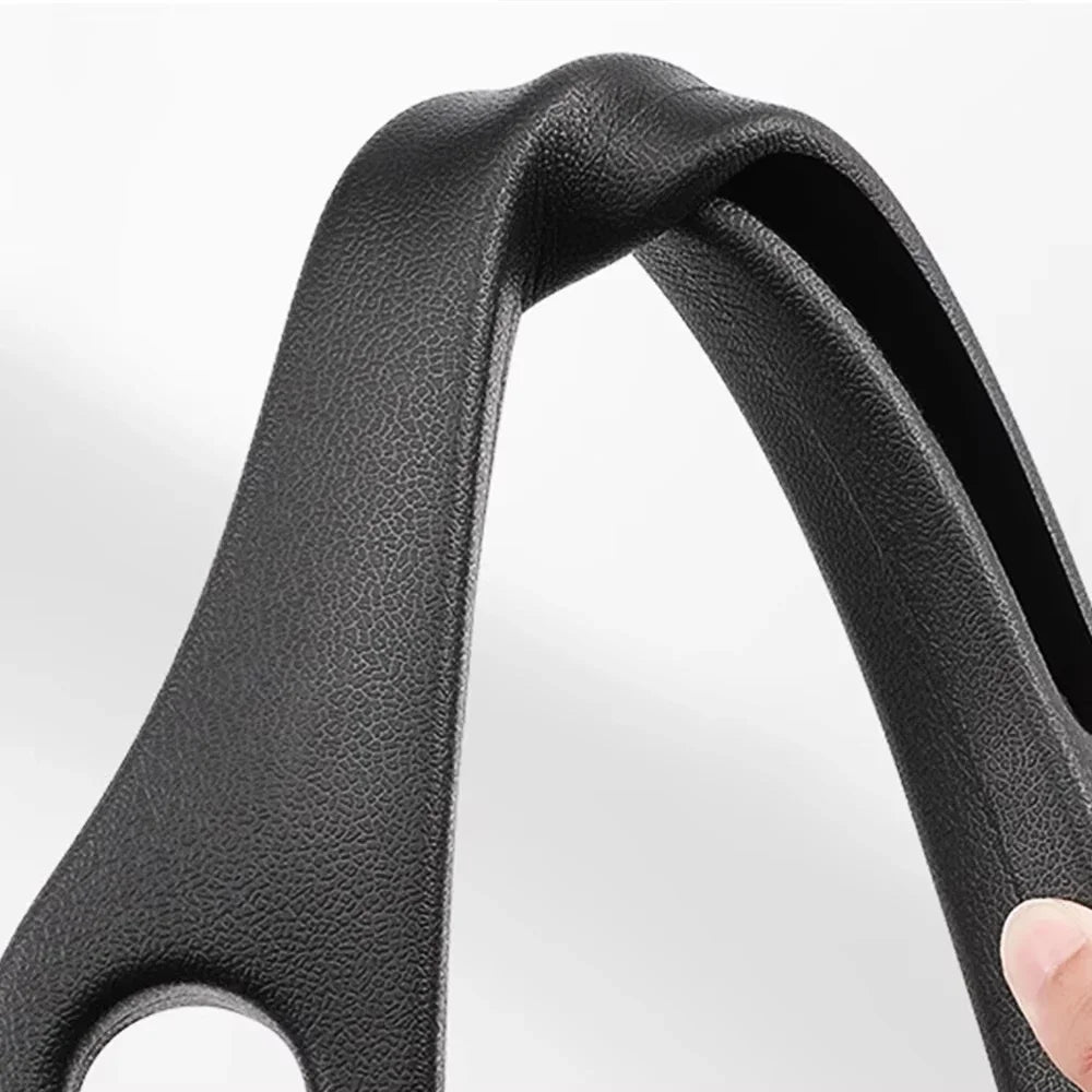 Close-up of the seat gap filler material