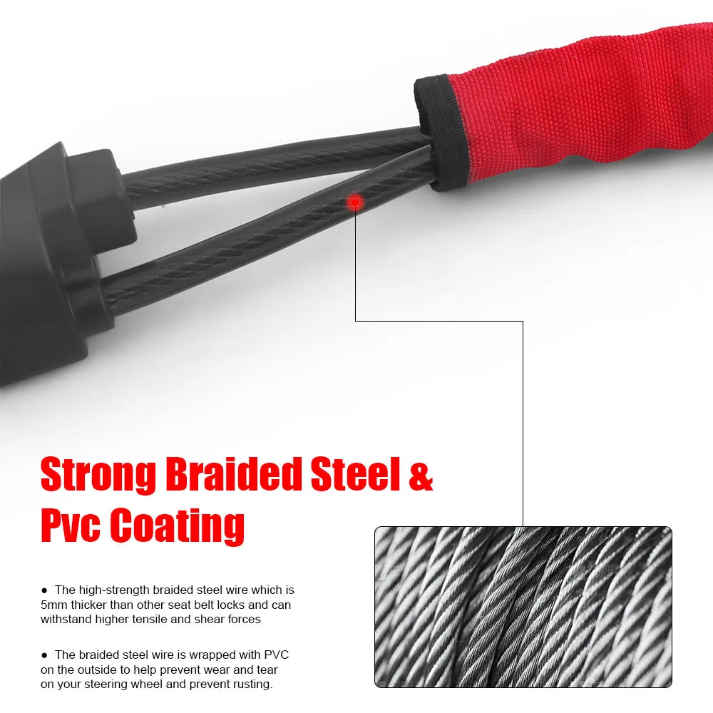 High-visibility steering wheel lock – supplier photo 4