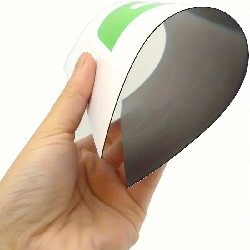 Flexible magnetic backing on the P plate